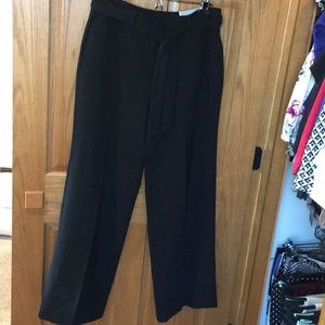 NWT Chico’s Black Drapey, Wide Leg Dress Slacks